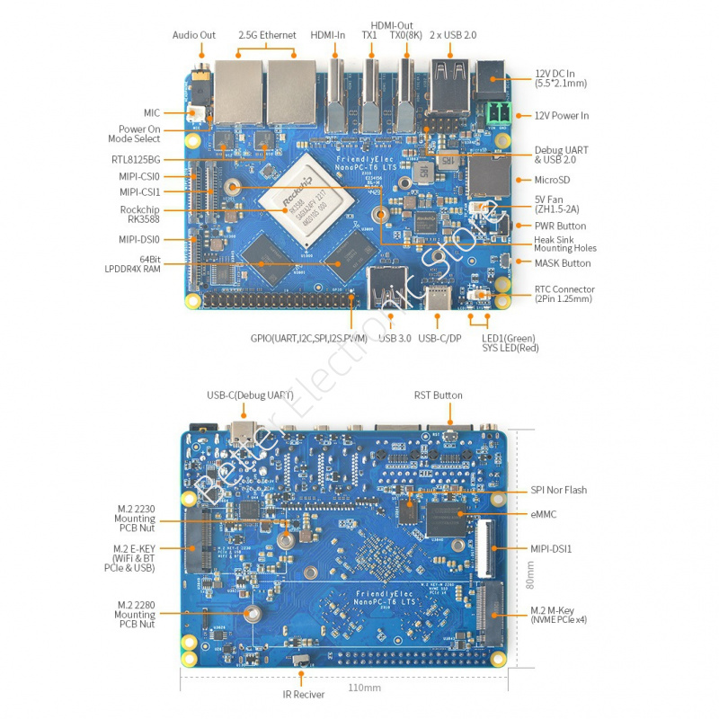 TopElec NanoPC-T6 LTS ontwikke - Nanopc T6 16Gb recensie en prijs