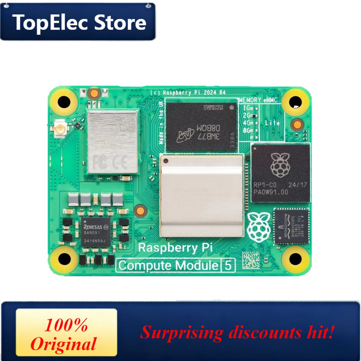 TopElec Raspberry Pi Compute M - Raspberry Pi 5 8Gb recensie en prijs