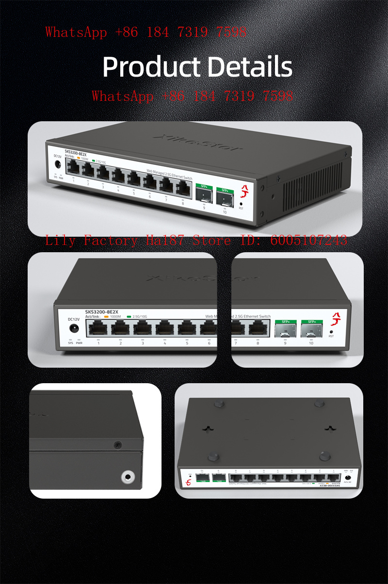 XikeStor 8*2.5G RJ45 2*10G SFP - Sfp+ 10G Managed Switch 8 Port recensie en prijs